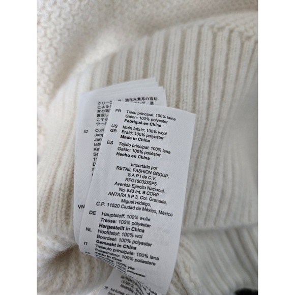 Sandro Martie Flared Sleeve Cardigan In Ecru - Size 1 (US Small) - Picture 12 of 13